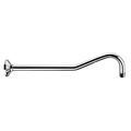 Whitehaus Showerhaus Long Hooked Solid Brass Shower Arm, Polished Chrome WHSA520-C